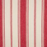 CORTINA STRIPE Ivoire/Rouge